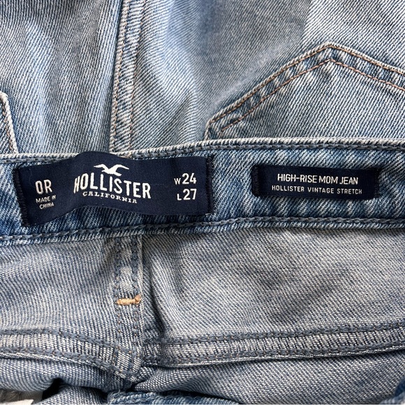 Waist Size 24 Hollister Distressed Mom Jean - Picture 3 of 4